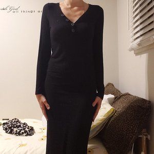 4/$20 Black Long Dress